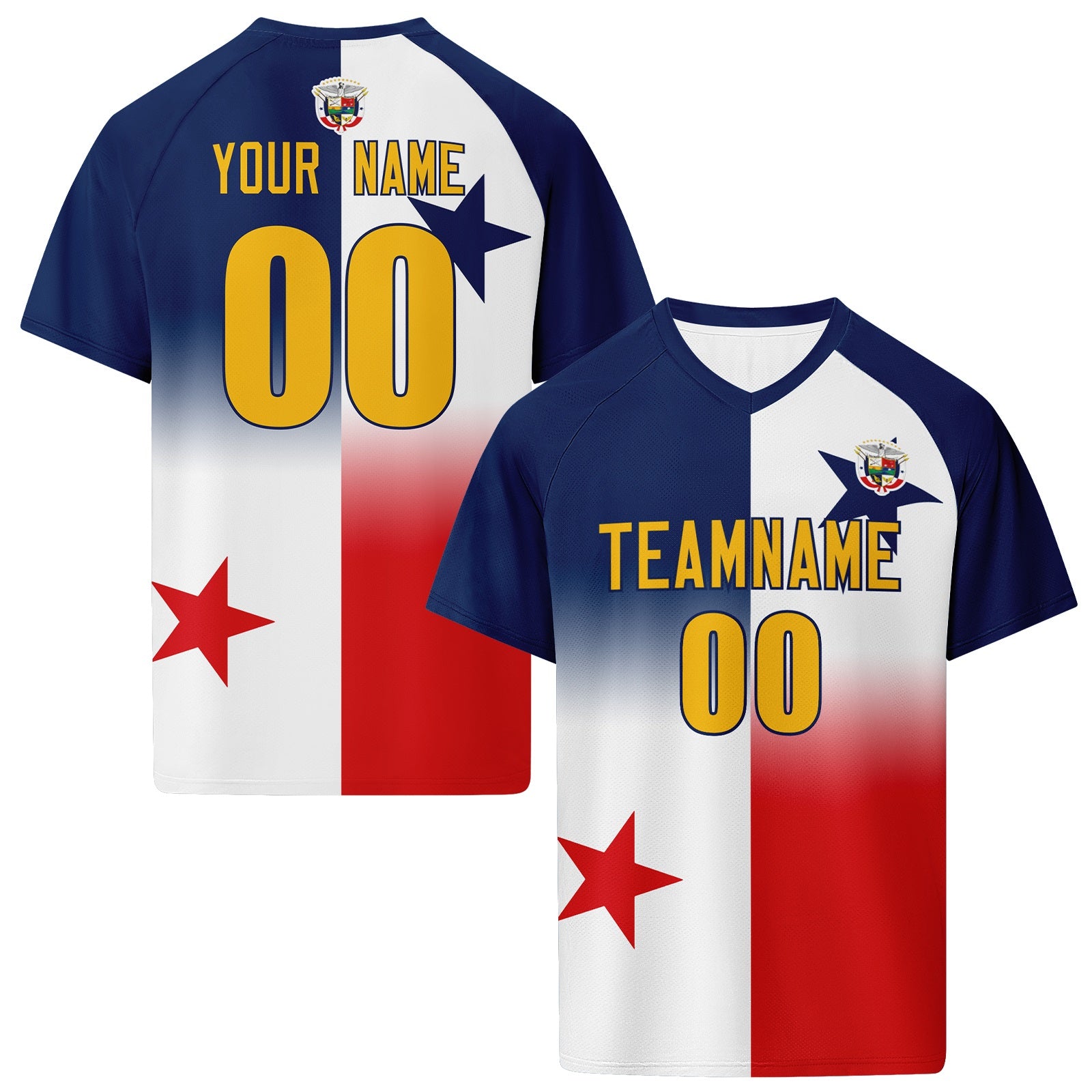 Custom Panama 2026 World Cup High Quality Soccer Stadium Version Jersey Sneakers Sports Shoes and Hat Combo Offer Personalized Team Name and Logo ZH-F007058-004