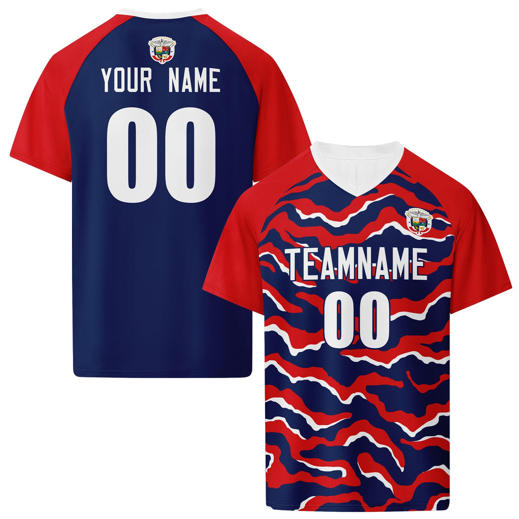 Custom Panama 2026 World Cup High Quality Soccer Stadium Version Jersey Sneakers Sports Shoes and Hat Combo Offer Personalized Team Name and Logo ZH-F007058-008