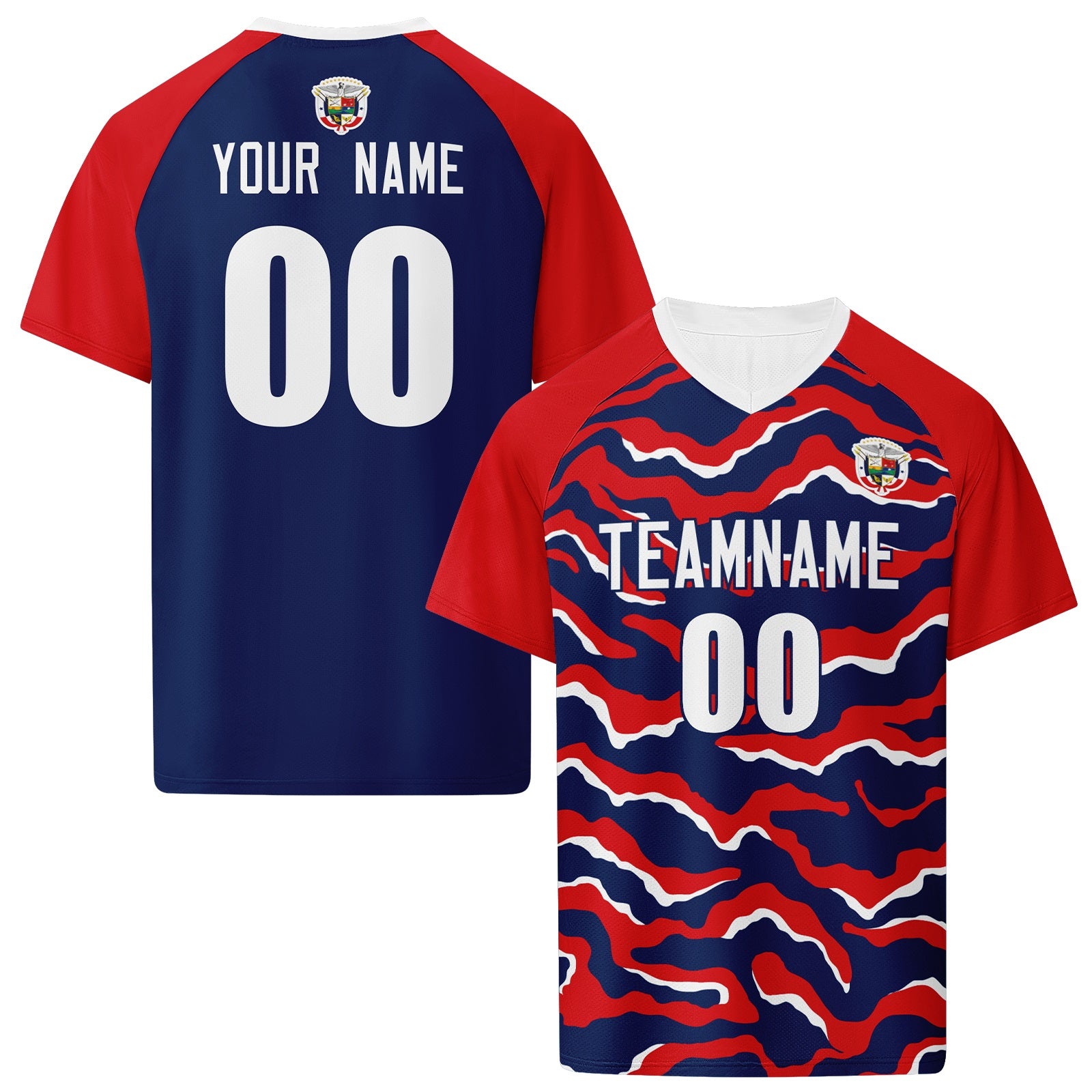 Custom Panama 2026 World Cup High Quality Soccer Stadium Version Jersey Sneakers Sports Shoes and Hat Combo Offer Personalized Team Name and Logo ZH-F007058-008