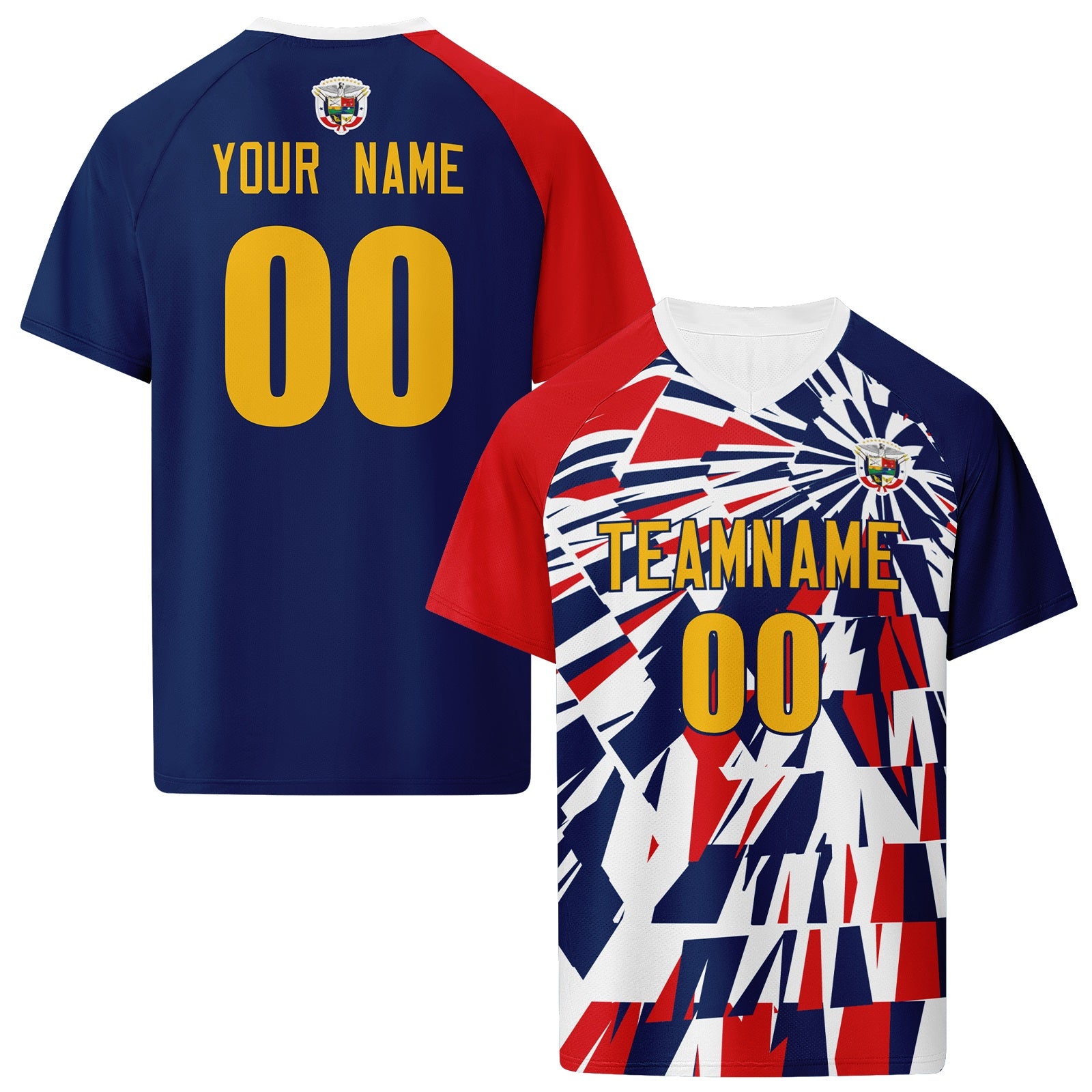 Custom Panama 2026 World Cup High Quality Soccer Stadium Version Jersey Sneakers Sports Shoes and Hat Combo Offer Personalized Team Name and Logo ZH-F007058-009