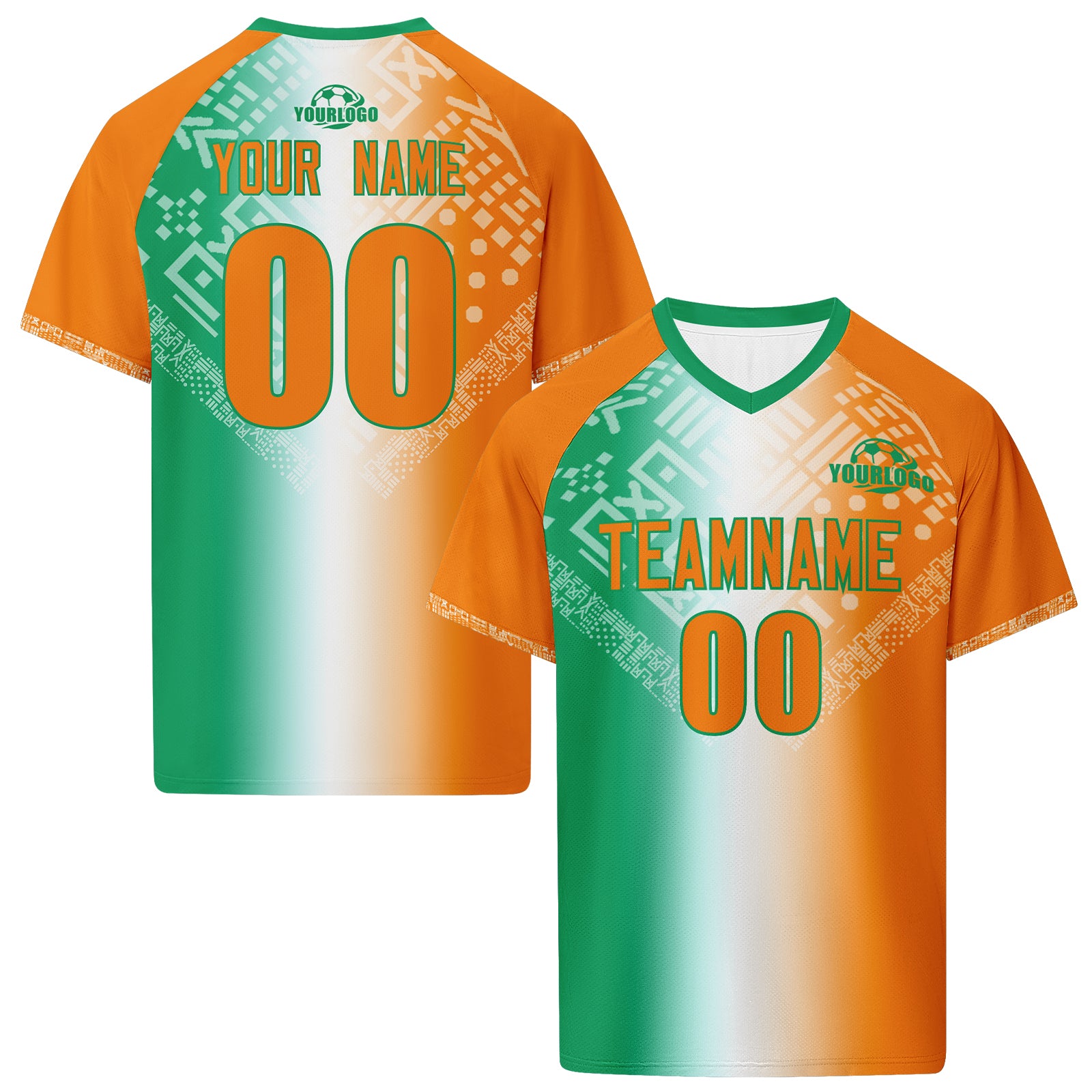 Custom Ivory Coast 2026 World Cup High Quality Soccer Stadium Version Jersey Sneakers Sports Shoes and Hat Combo Offer Personalized Team Name and Logo ZH-F007055-009