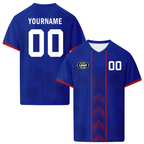 Custom Haiti 2026 World Cup High Quality Soccer Stadium Version Jersey Sneakers Sports Shoes and Hat Combo Offer Personalized Team Name and Logo ZH-F00667-5