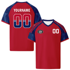 Custom Norway 2026 World Cup High Quality Soccer Stadium Version Jersey Sneakers Sports Shoes and Hat Combo Offer Personalized Team Name and Logo ZH-F00672-2