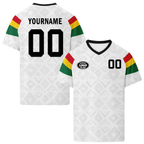 Custom Ghana 2026 World Cup High Quality Soccer Stadium Version Jersey Sneakers Sports Shoes and Hat Combo Offer Personalized Team Name and Logo ZH-F006104-3