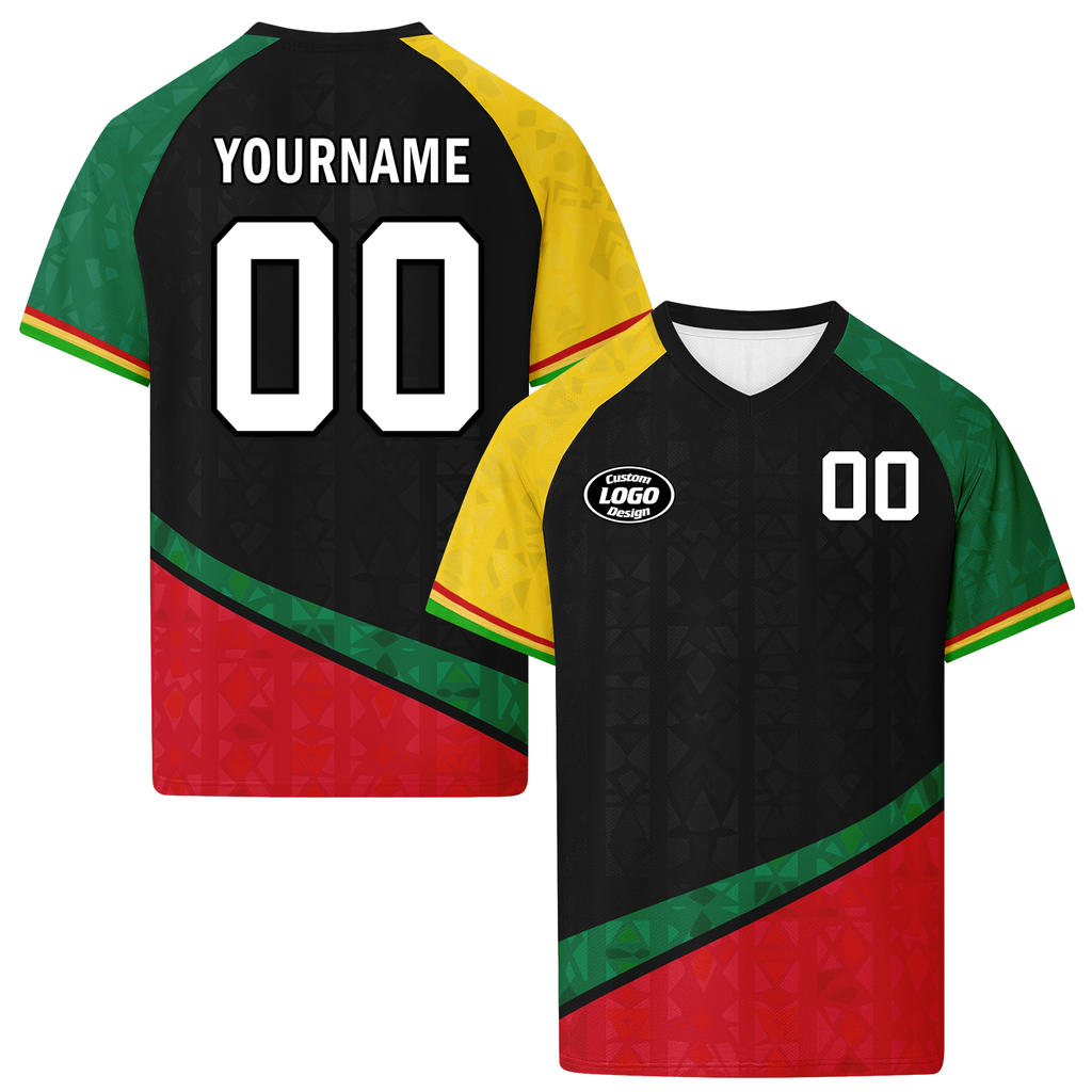Custom Ghana 2026 World Cup High Quality Soccer Stadium Version Jersey Sneakers Sports Shoes and Hat Combo Offer Personalized Team Name and Logo ZH-F006104-4