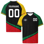 Custom Ghana 2026 World Cup High Quality Soccer Stadium Version Jersey Sneakers Sports Shoes and Hat Combo Offer Personalized Team Name and Logo ZH-F006104-4