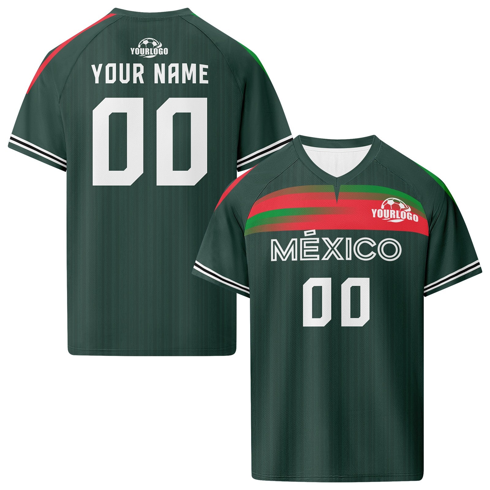 Custom Mexico 2026 World Cup Football Shirt Customized Soccer Jersey for Fans Add Your Name & Number FZ190-F007037-001
