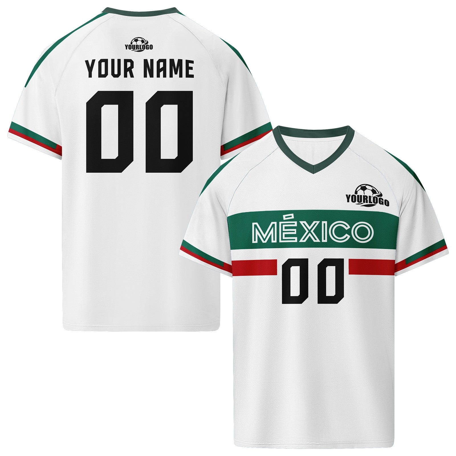 Custom Mexico 2026 World Cup Football Shirt Customized Soccer Jersey for Fans Add Your Name & Number FZ190-F007037-003