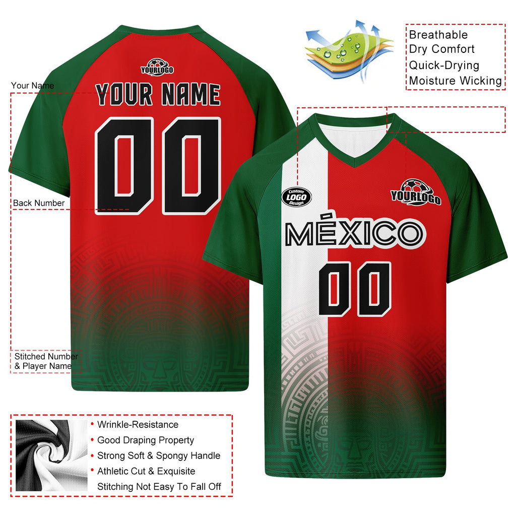 Custom Mexico 2026 World Cup Football Shirt Customized Soccer Jersey for Fans Add Your Name & Number FZ190-F007037-006