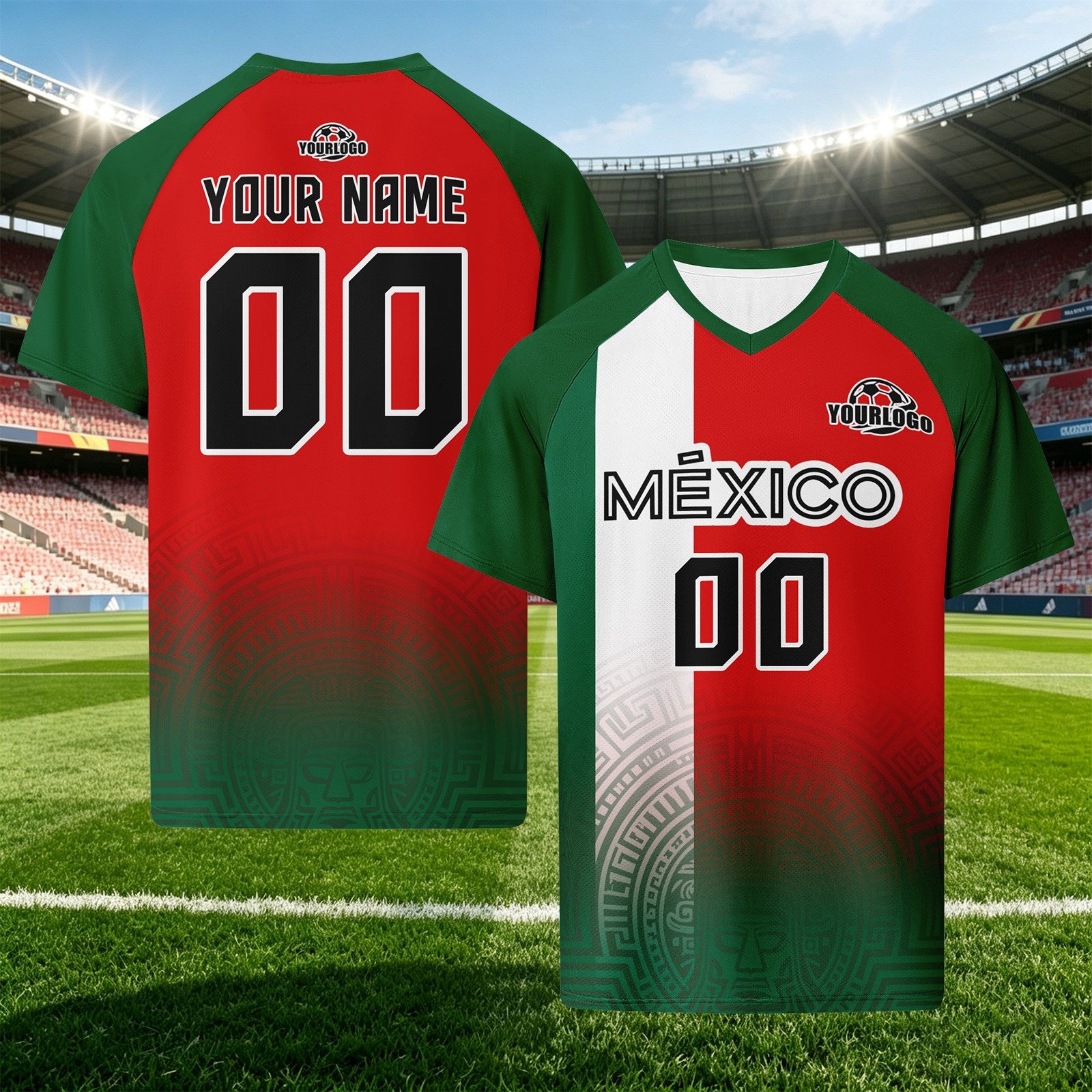 Custom Mexico 2026 World Cup Football Shirt Customized Soccer Jersey for Fans Add Your Name & Number FZ190-F007037-006