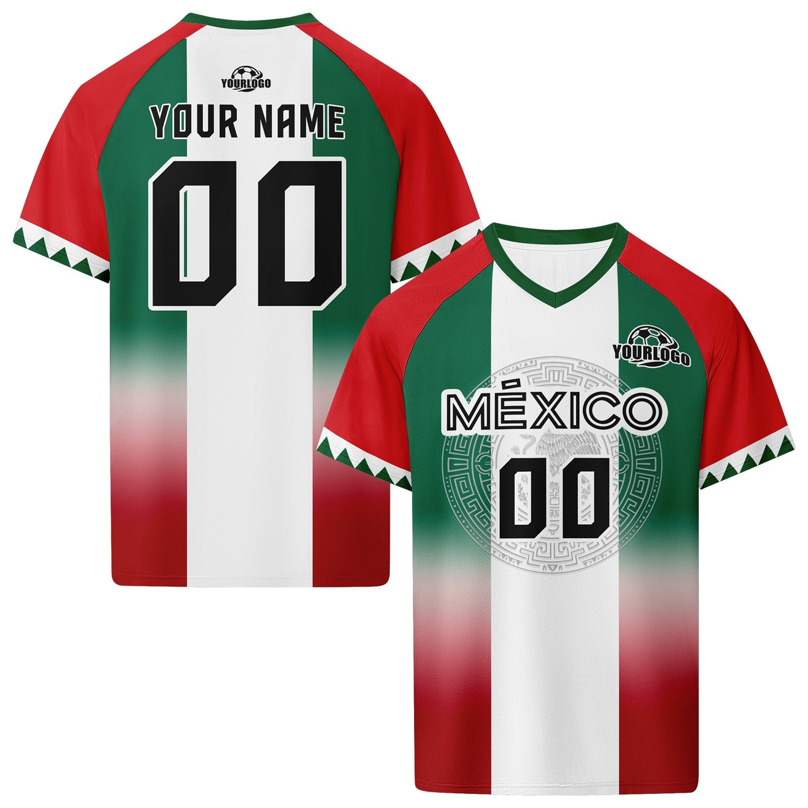 Custom Mexico 2026 World Cup Football Shirt Customized Soccer Jersey for Fans Add Your Name & Number FZ190-F007037-007