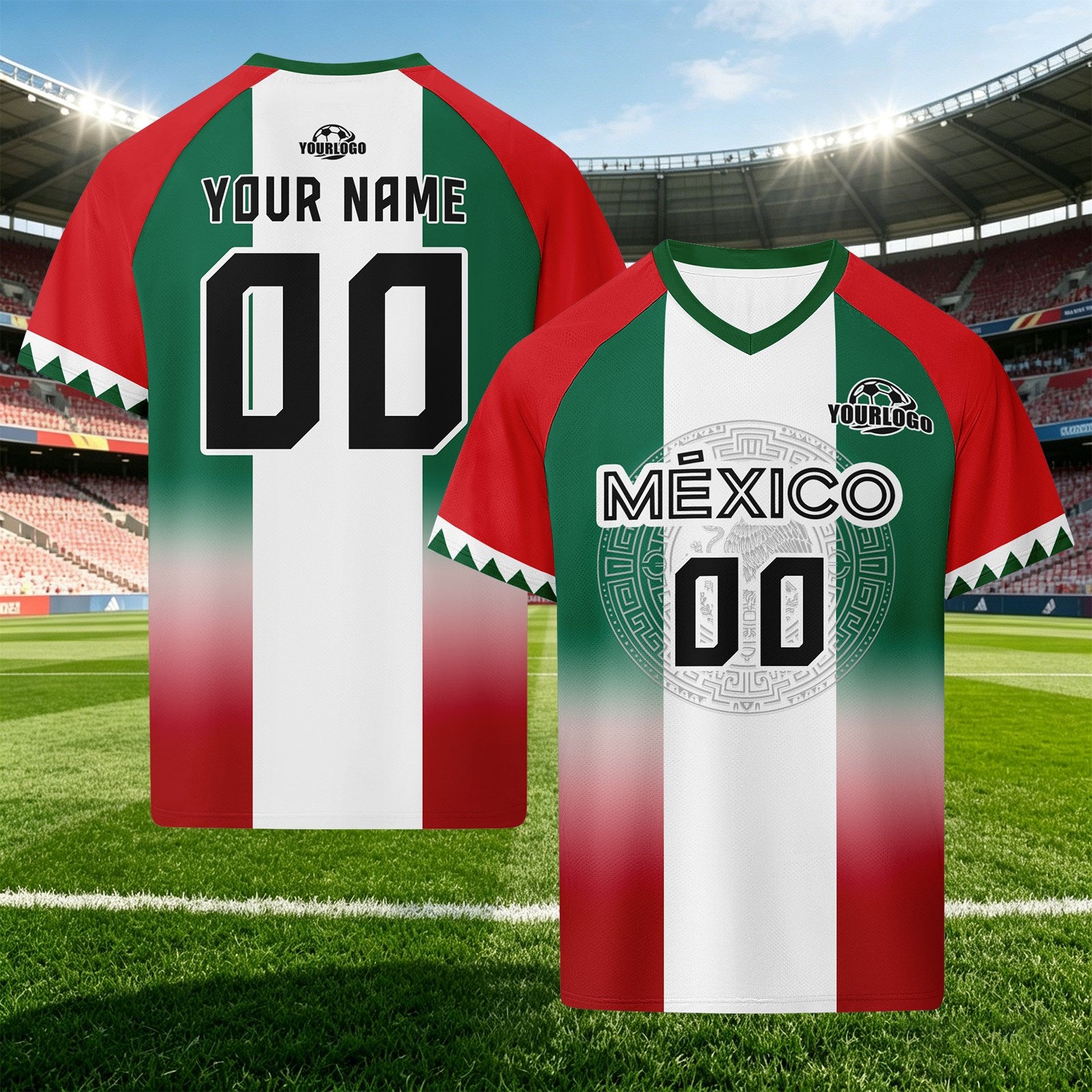 Custom Mexico 2026 World Cup Football Shirt Customized Soccer Jersey for Fans Add Your Name & Number FZ190-F007037-007