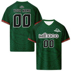 Custom Mexico 2026 World Cup High Quality Soccer Stadium Version Jersey Sneakers Sports Shoes and Hat Combo Offer Personalized Team Name and Logo ZH-F007043-008