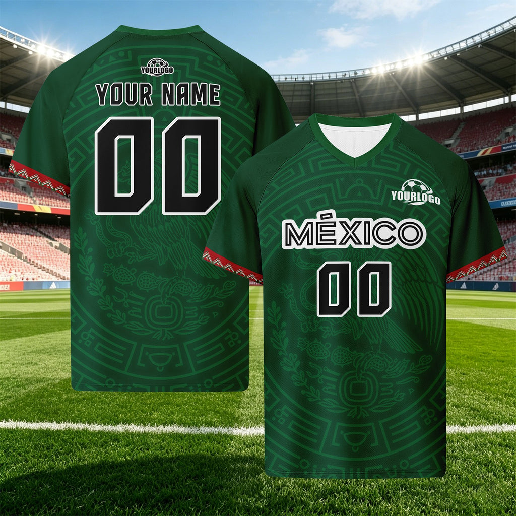 Custom Mexico 2026 World Cup Football Shirt Customized Soccer Jersey for Fans Add Your Name & Number FZ190-F007037-008