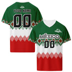 Custom Mexico 2026 World Cup High Quality Soccer Stadium Version Jersey Sneakers Sports Shoes and Hat Combo Offer Personalized Team Name and Logo ZH-F007043-009