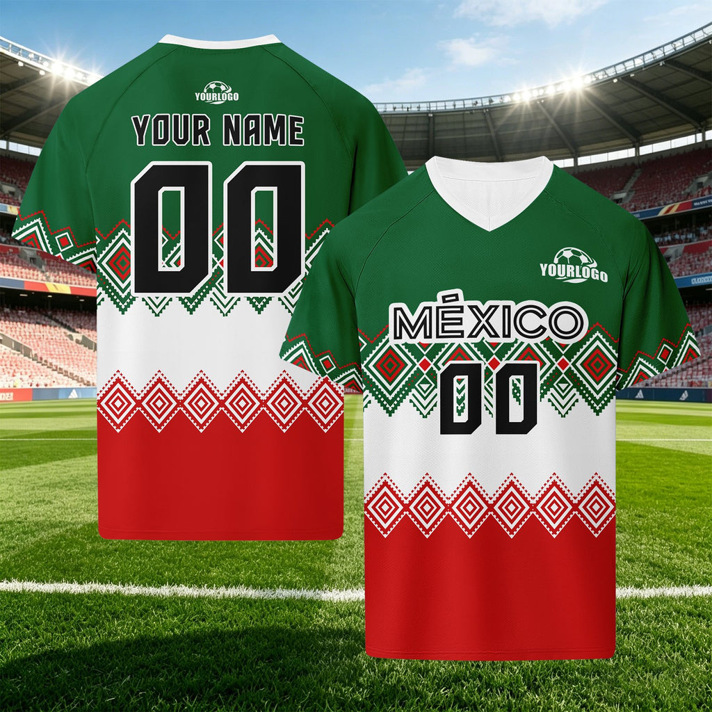 Custom Mexico 2026 World Cup Football Shirt Customized Soccer Jersey for Fans Add Your Name & Number FZ190-F007037-009