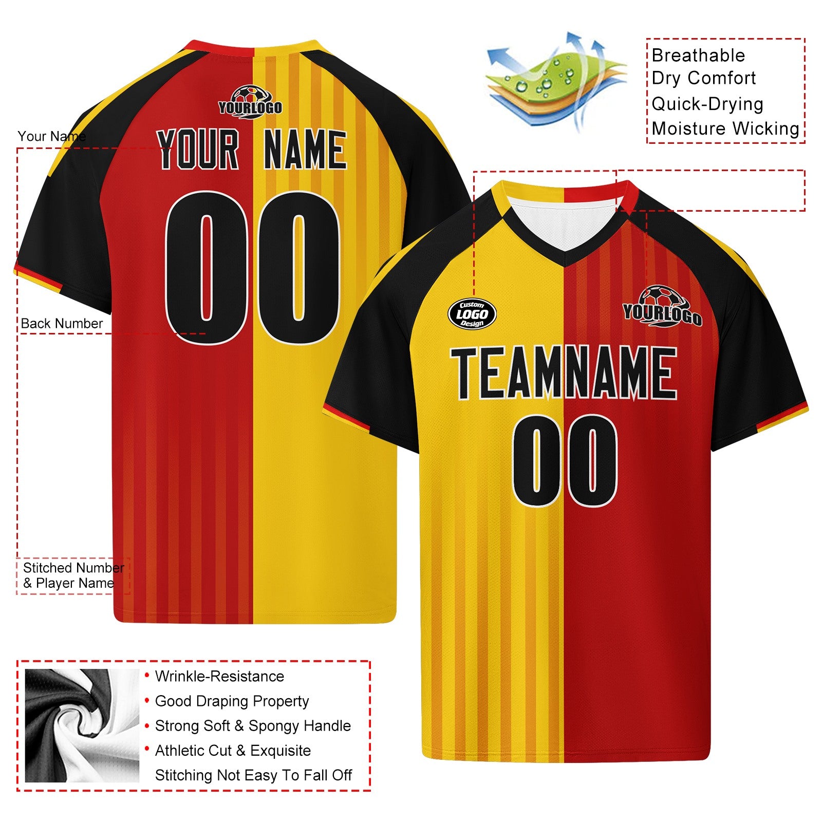 Custom Germany 2026 World Cup Football Shirt Customized Soccer Jersey for Fans Add Your Name & Number FZ190-F007038-005