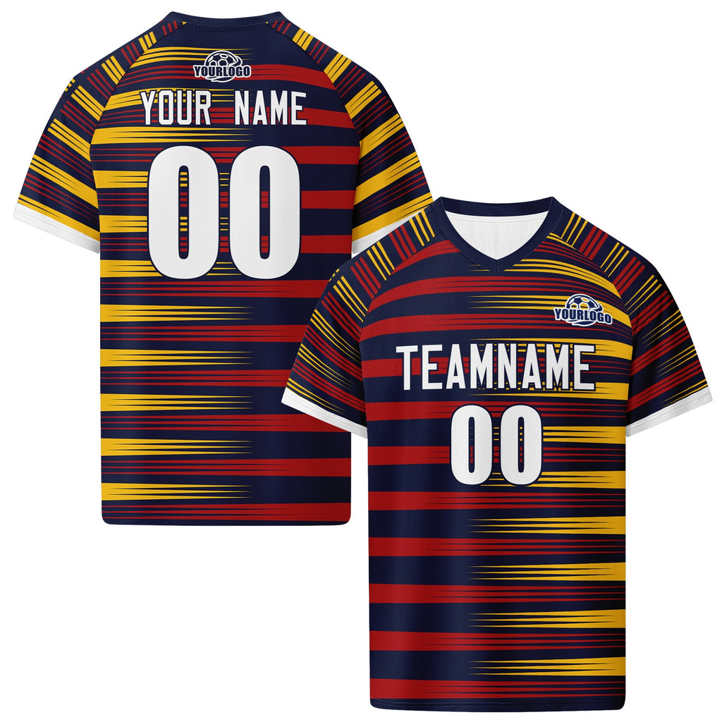 Custom Spain 2026 World Cup High Quality Soccer Stadium Version Jersey Sneakers Sports Shoes and Hat Combo Offer Personalized Team Name and Logo ZH-F007049-004