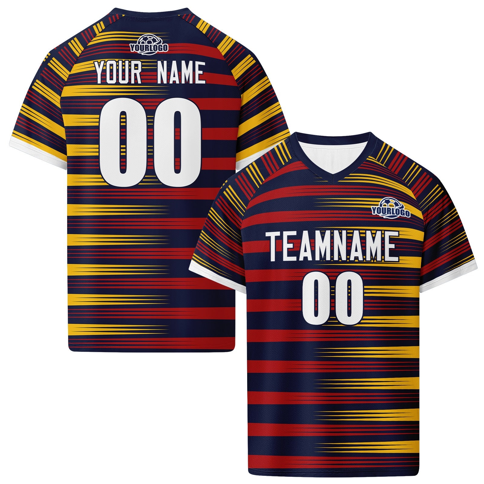 Custom Spain 2026 World Cup High Quality Soccer Stadium Version Jersey Sneakers Sports Shoes and Hat Combo Offer Personalized Team Name and Logo ZH-F007049-004