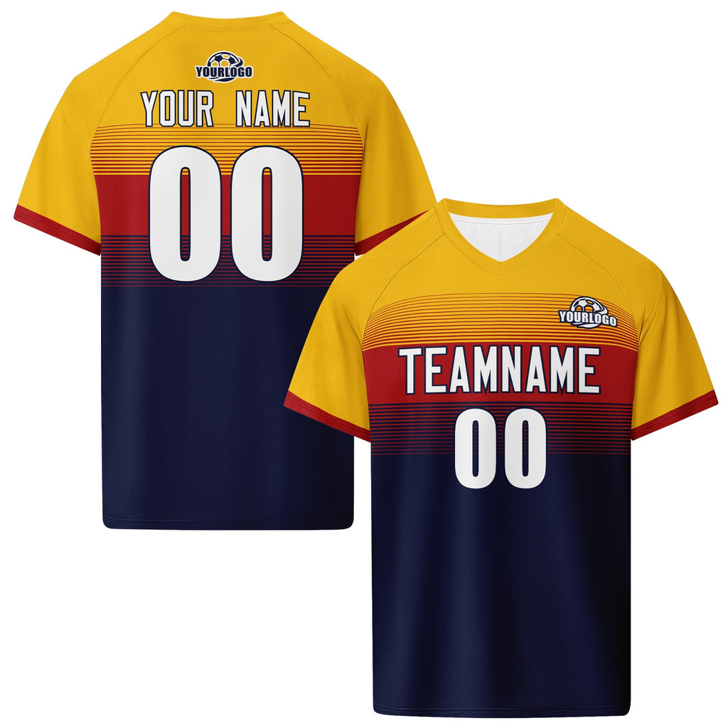 Custom Spain 2026 World Cup High Quality Soccer Stadium Version Jersey Sneakers Sports Shoes and Hat Combo Offer Personalized Team Name and Logo ZH-F007049-008