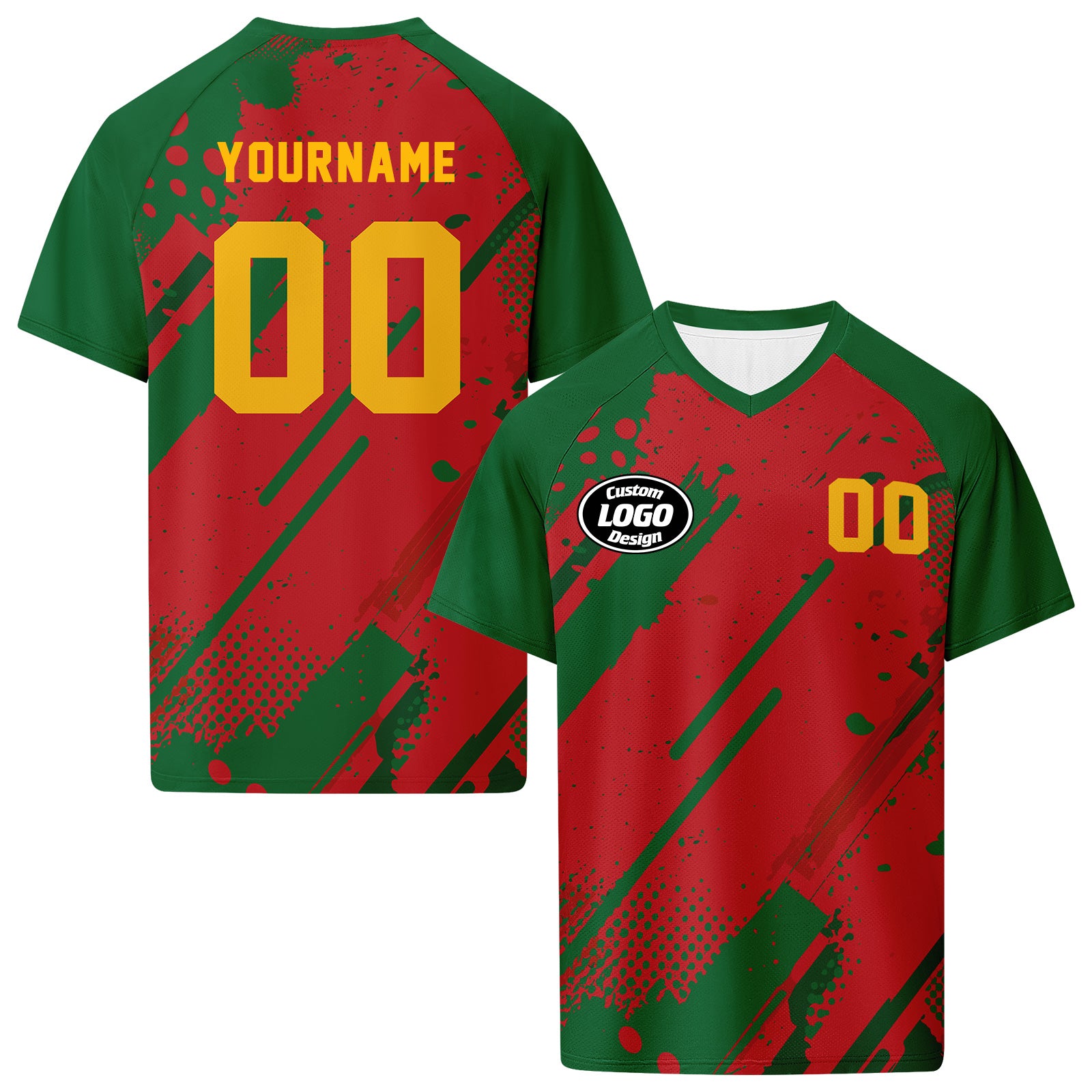 Custom 2026 World Cup Morocco High Quality Soccer Stadium Version Jersey Sneakers Sports Shoes and Hat Combo Offer Personalized Team Name and Logo ZH-F009135-4