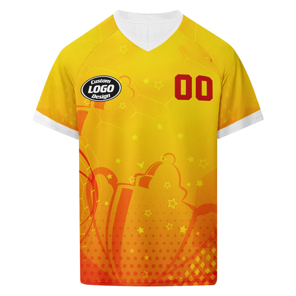Custom 2026 World Cup Spain High Quality Soccer Stadium Version Jersey Sneakers Sports Shoes and Hat Combo Offer Personalized Team Name and Logo ZH-F025077-5