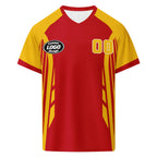 Custom 2026 World Cup Spain High Quality Soccer Stadium Version Jersey Sneakers Sports Shoes and Hat Combo Offer Personalized Team Name and Logo ZH-F025077-6