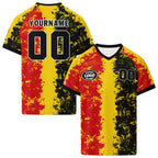 Custom Belgium 2026 World Cup High Quality Soccer Stadium Version Jersey Sneakers Sports Shoes and Hat Combo Offer Personalized Team Name and Logo ZH-F025134-3