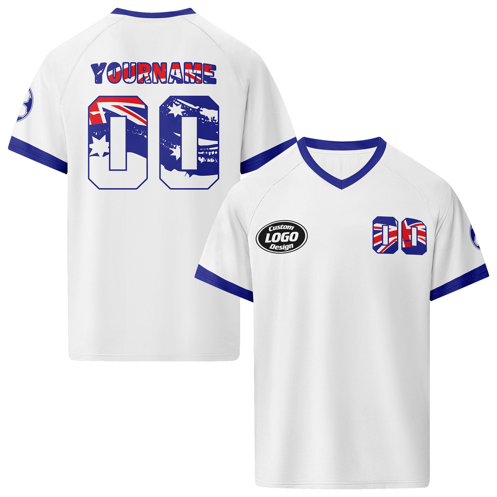 Custom Australia 2026 World Cup High Quality Soccer Stadium Version Jersey Sneakers Sports Shoes and Hat Combo Offer Personalized Team Name and Logo ZH-F025139-2