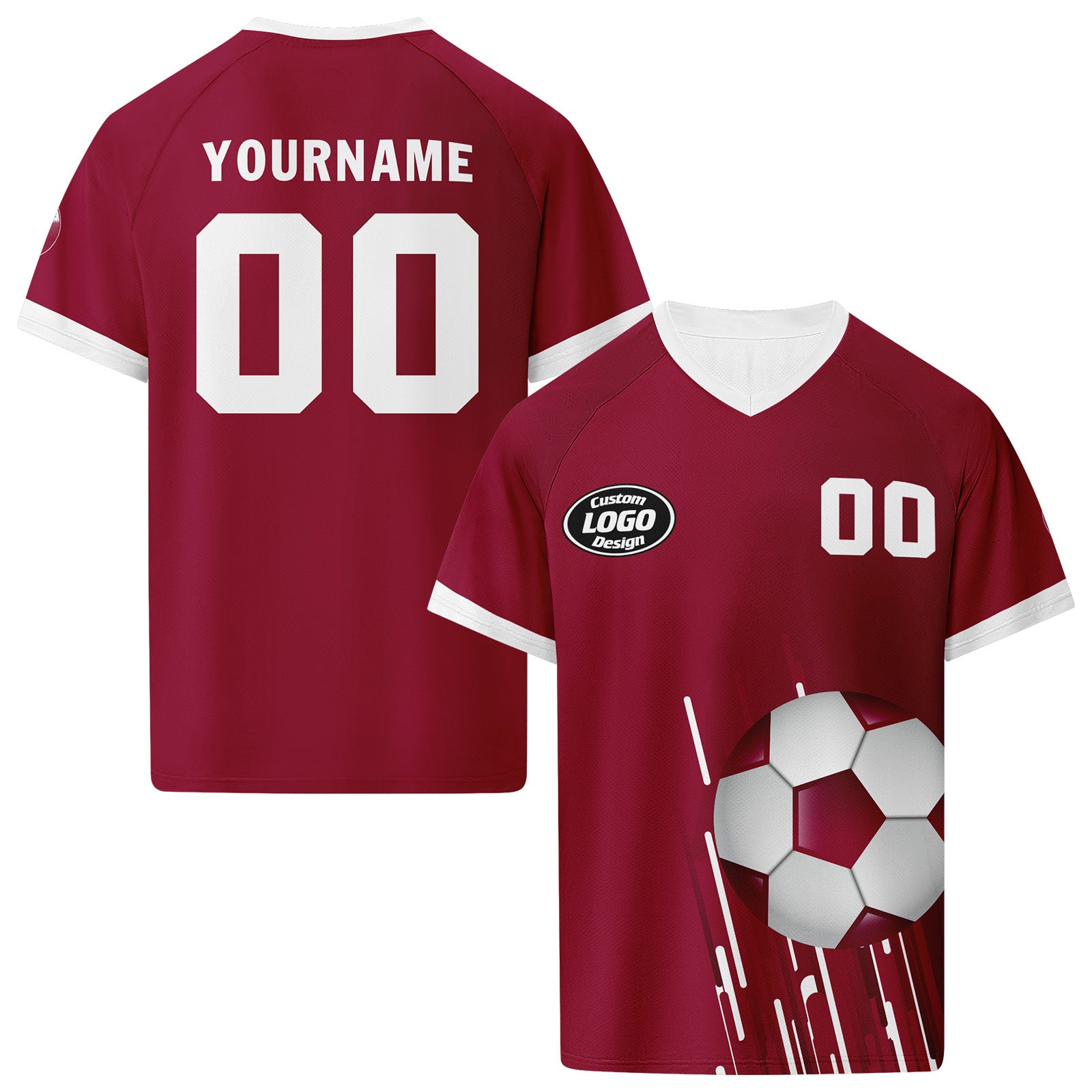 Custom Qatar 2026 World Cup High Quality Soccer Stadium Version Jersey Sneakers Sports Shoes and Hat Combo Offer Personalized Team Name and Logo ZH-F025144-3
