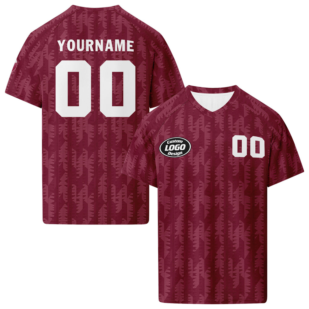 Custom Qatar 2026 World Cup High Quality Soccer Stadium Version Jersey Sneakers Sports Shoes and Hat Combo Offer Personalized Team Name and Logo ZH-F025144-4
