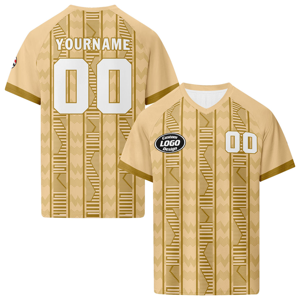 Custom Egypt 2026 World Cup High Quality Soccer Stadium Version Jersey Sneakers Sports Shoes and Hat Combo Offer Personalized Team Name and Logo ZH-F025147-2