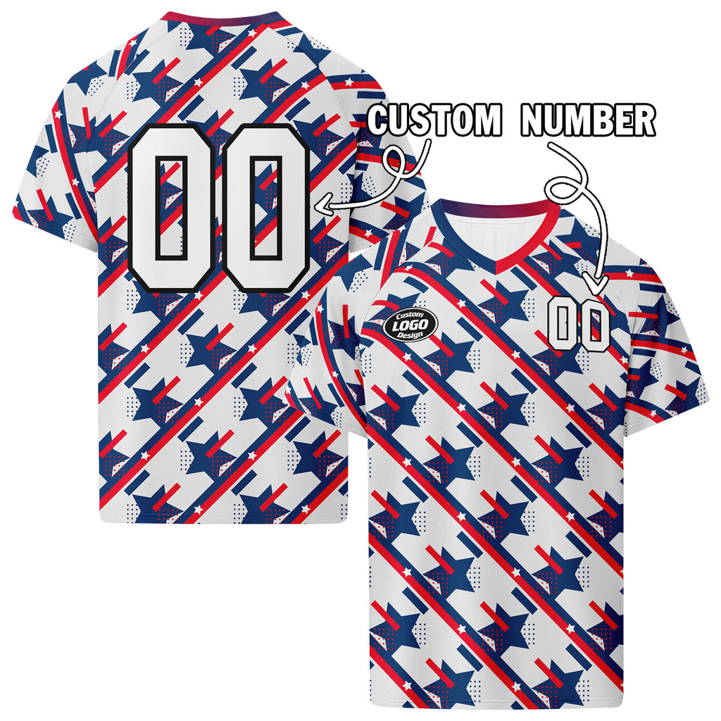 Custom 2026 World Cup United States High Quality Soccer Stadium Version Jersey Sneakers Sports Shoes and Hat Combo Offer Personalized Team Name and Logo ZH-F028064-2
