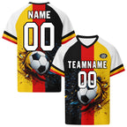 Custom Germany 2026 World Cup High Quality Soccer Stadium Version Jersey Sneakers Sports Shoes and Hat Combo Offer Personalized Team Name and Logo ZH-F028100-8