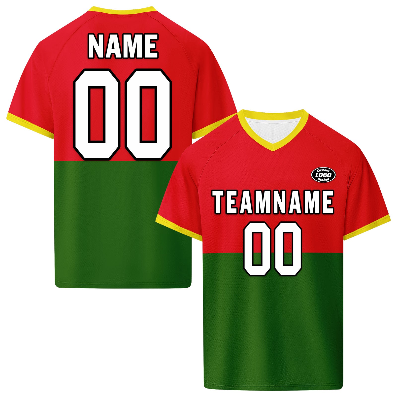 Custom Portugal 2026 World Cup High Quality Soccer Stadium Version Jersey Sneakers Sports Shoes and Hat Combo Offer Personalized Team Name and Logo ZH-F028106-1