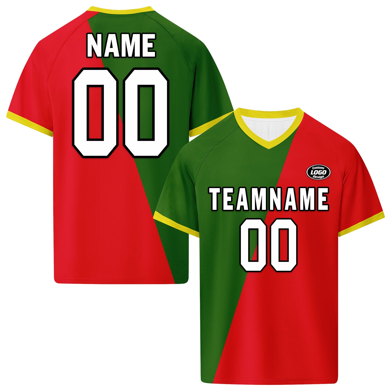 Custom Portugal 2026 World Cup High Quality Soccer Stadium Version Jersey Sneakers Sports Shoes and Hat Combo Offer Personalized Team Name and Logo ZH-F028104-3