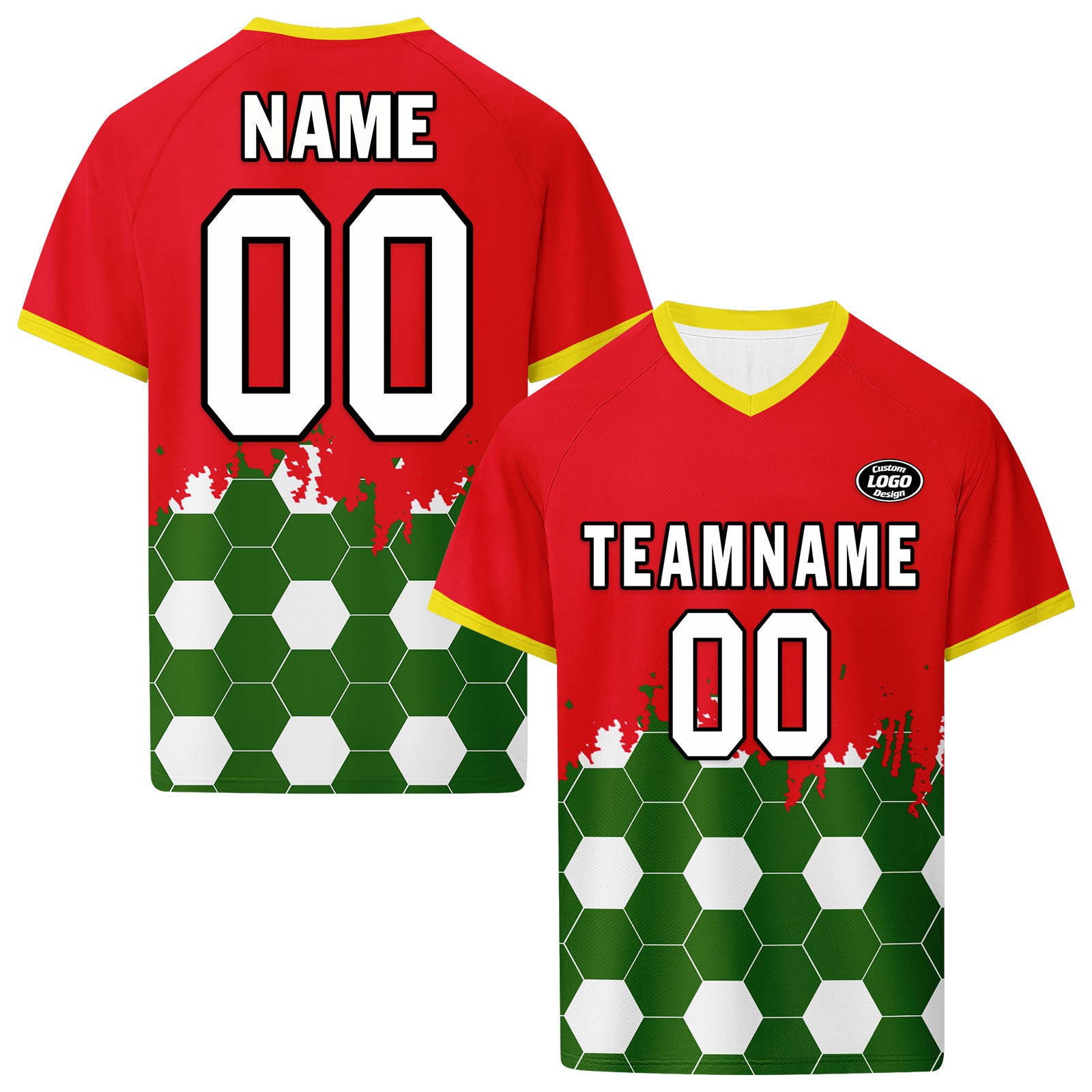 Custom Portugal 2026 World Cup High Quality Soccer Stadium Version Jersey Sneakers Sports Shoes and Hat Combo Offer Personalized Team Name and Logo ZH-F028104-4