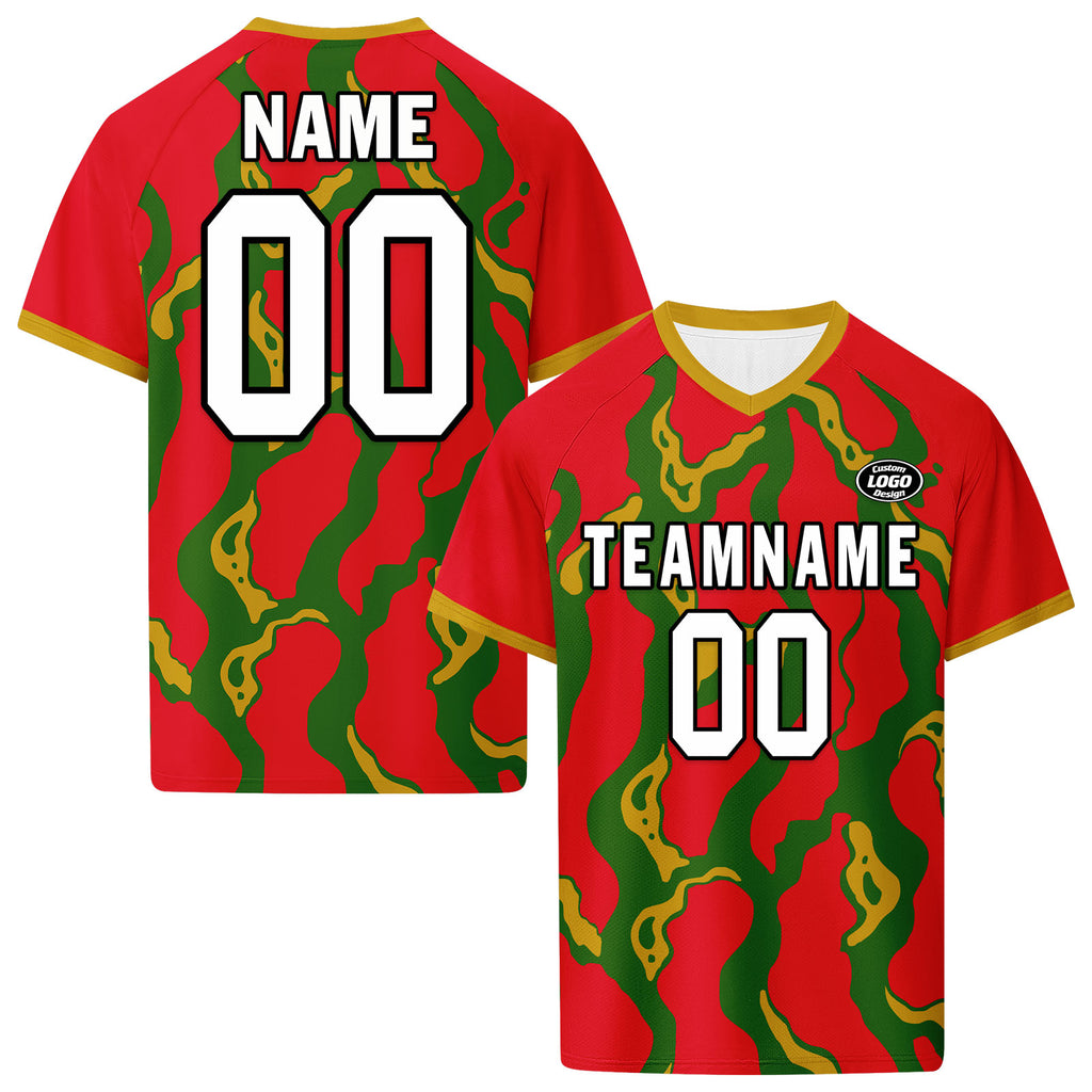Custom Portugal 2026 World Cup High Quality Soccer Stadium Version Jersey Sneakers Sports Shoes and Hat Combo Offer Personalized Team Name and Logo ZH-F028104-6