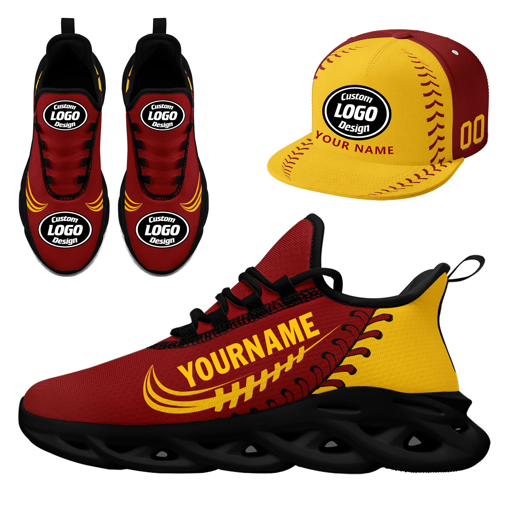 Custom MaxSoul Shoes and Hat Combo Personalized JH-bd0b00ea-aa