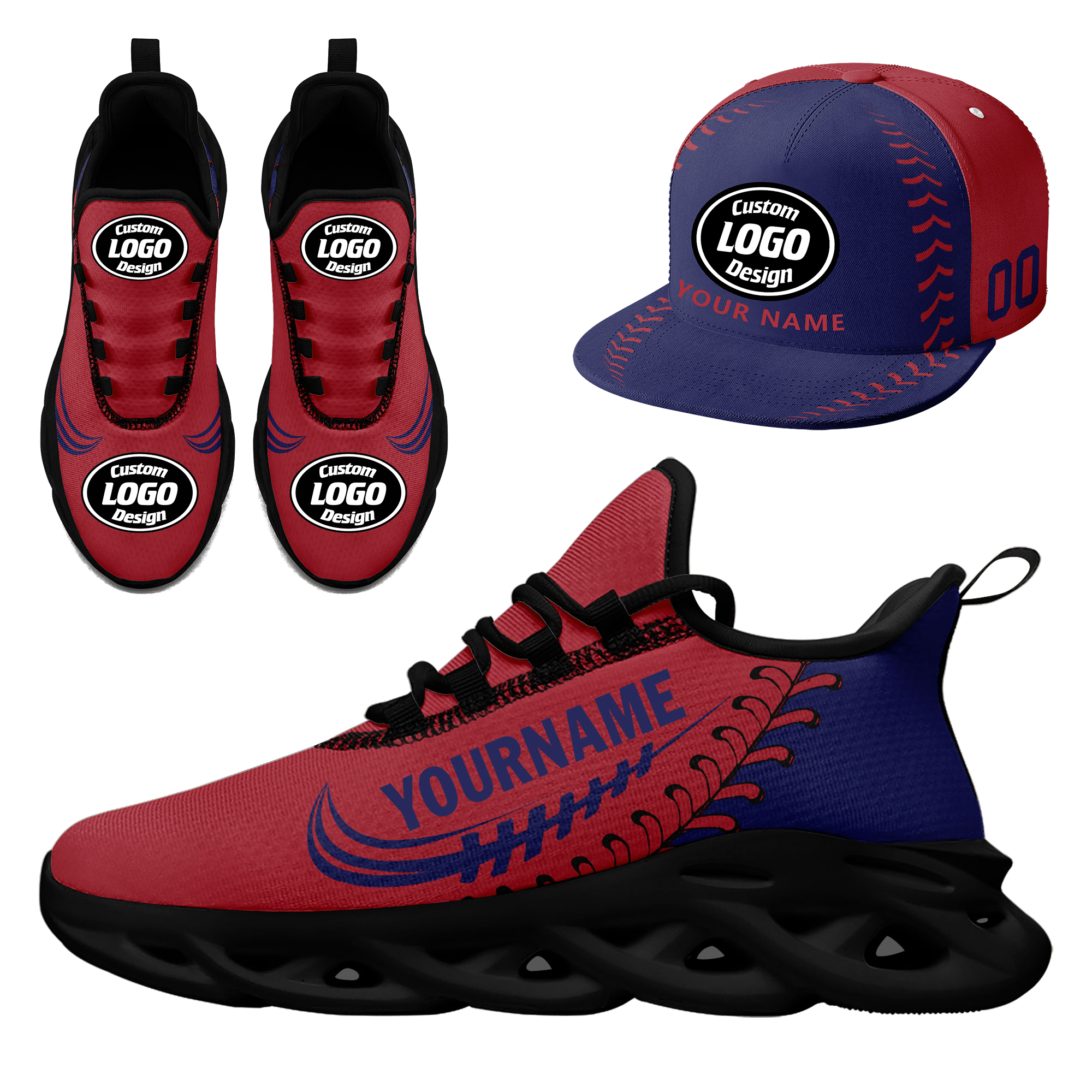 Custom MaxSoul Shoes and Hat Combo Personalized JH-bd0b00ea-ba