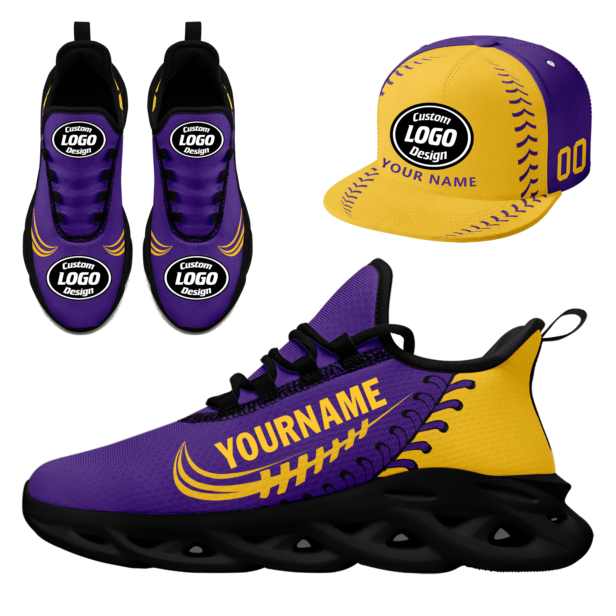 Custom MaxSoul Shoes and Hat Combo Personalized JH-bd0b00ea-bb