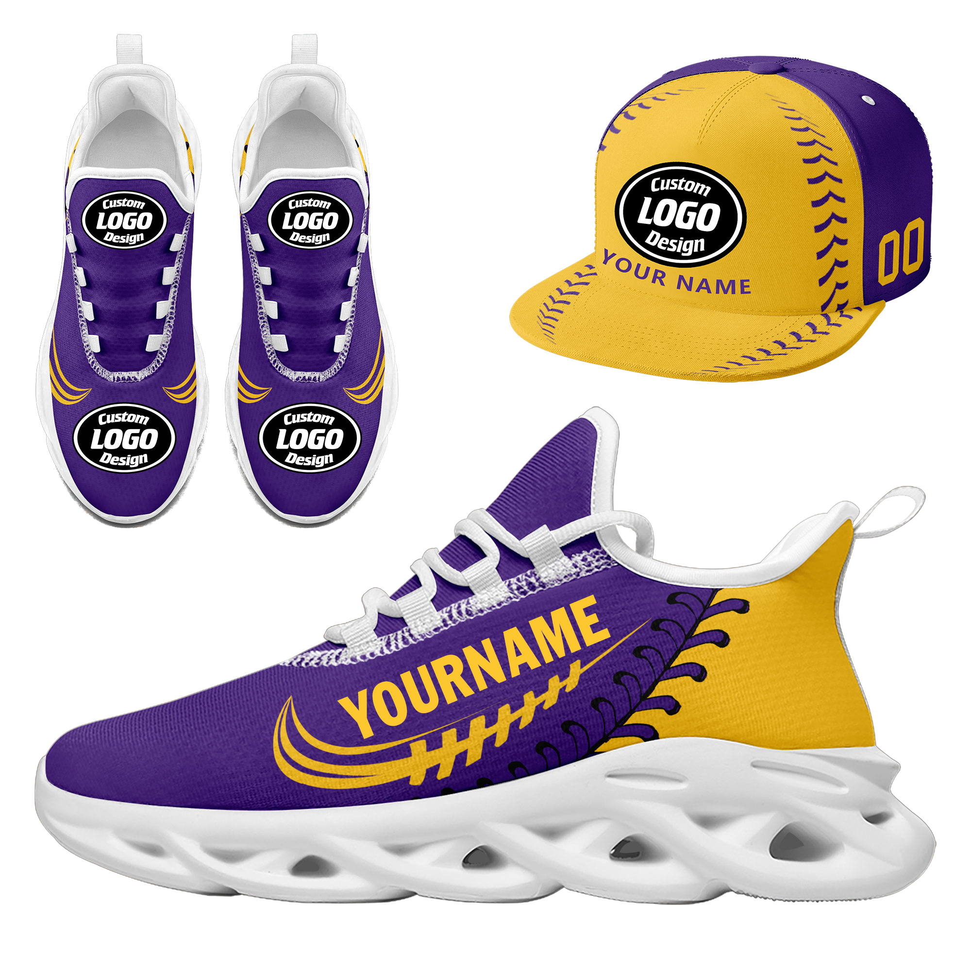 Custom MaxSoul Shoes and Hat Combo Personalized JH-bd0b00ea-bb