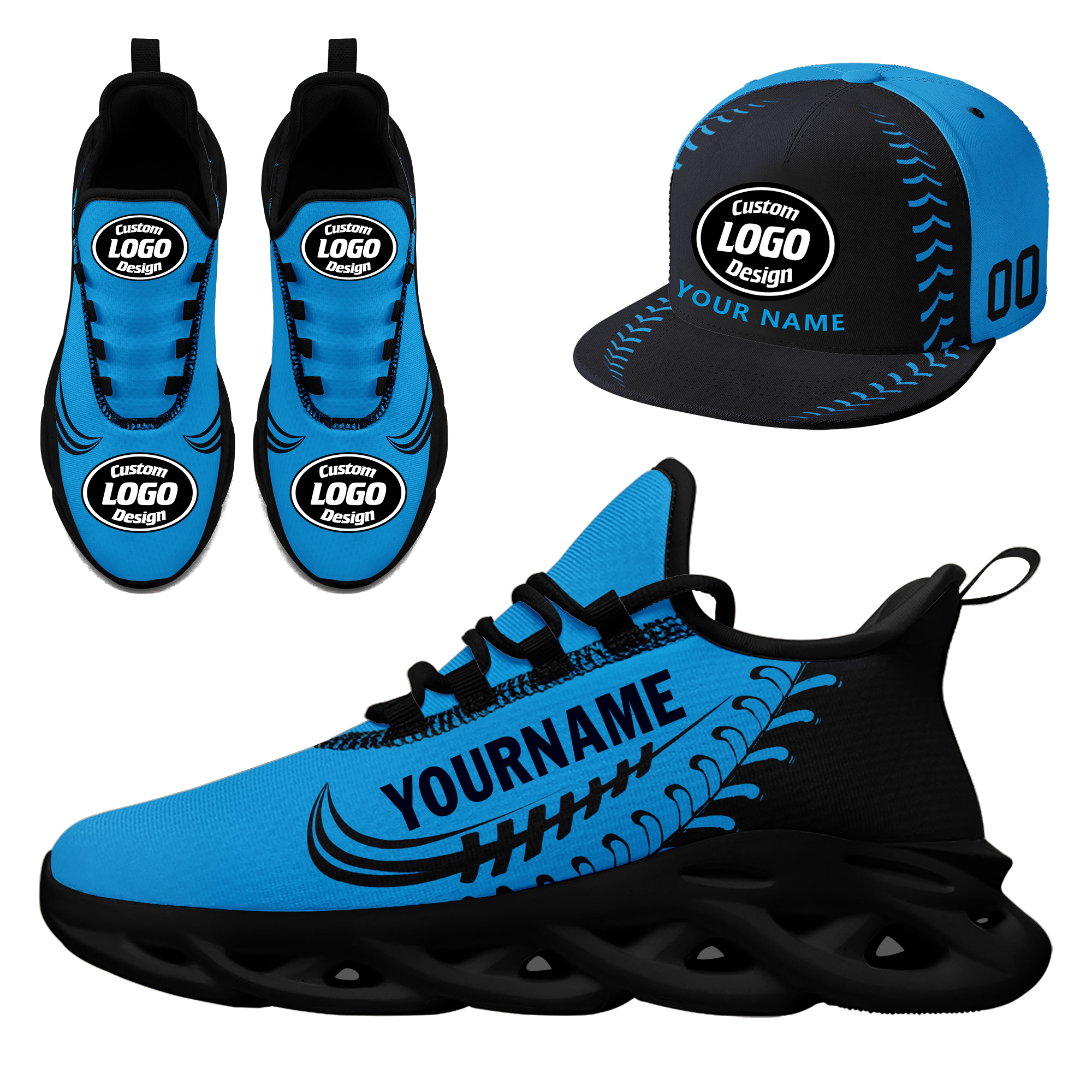 Custom MaxSoul Shoes and Hat Combo Personalized JH-bd0b00ea-bc