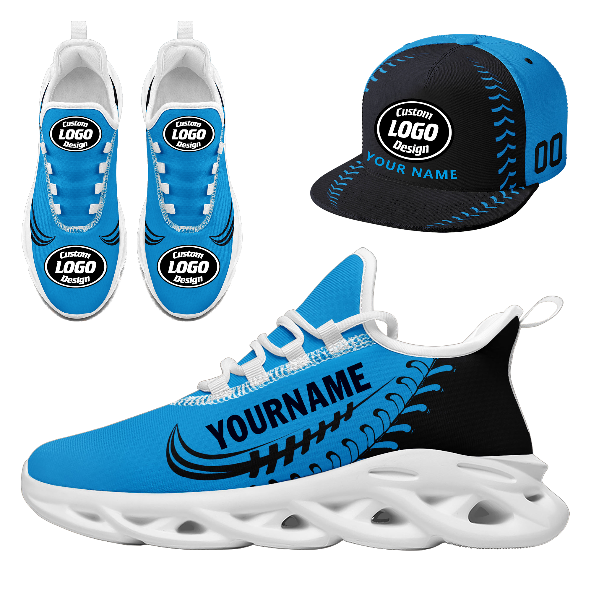 Custom MaxSoul Shoes and Hat Combo Personalized JH-bd0b00ea-bc