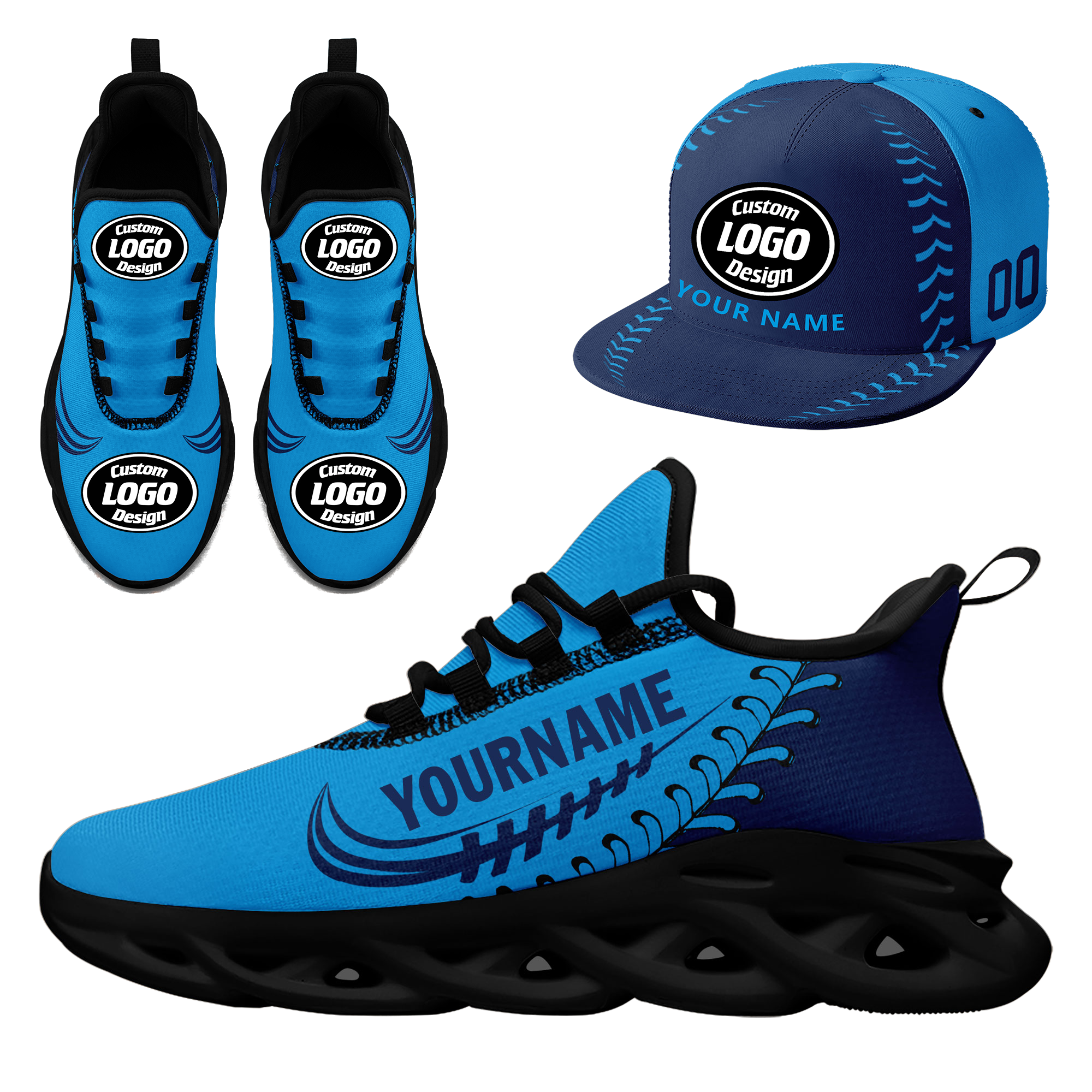 Custom MaxSoul Shoes and Hat Combo Personalized JH-bd0b00ea-cc
