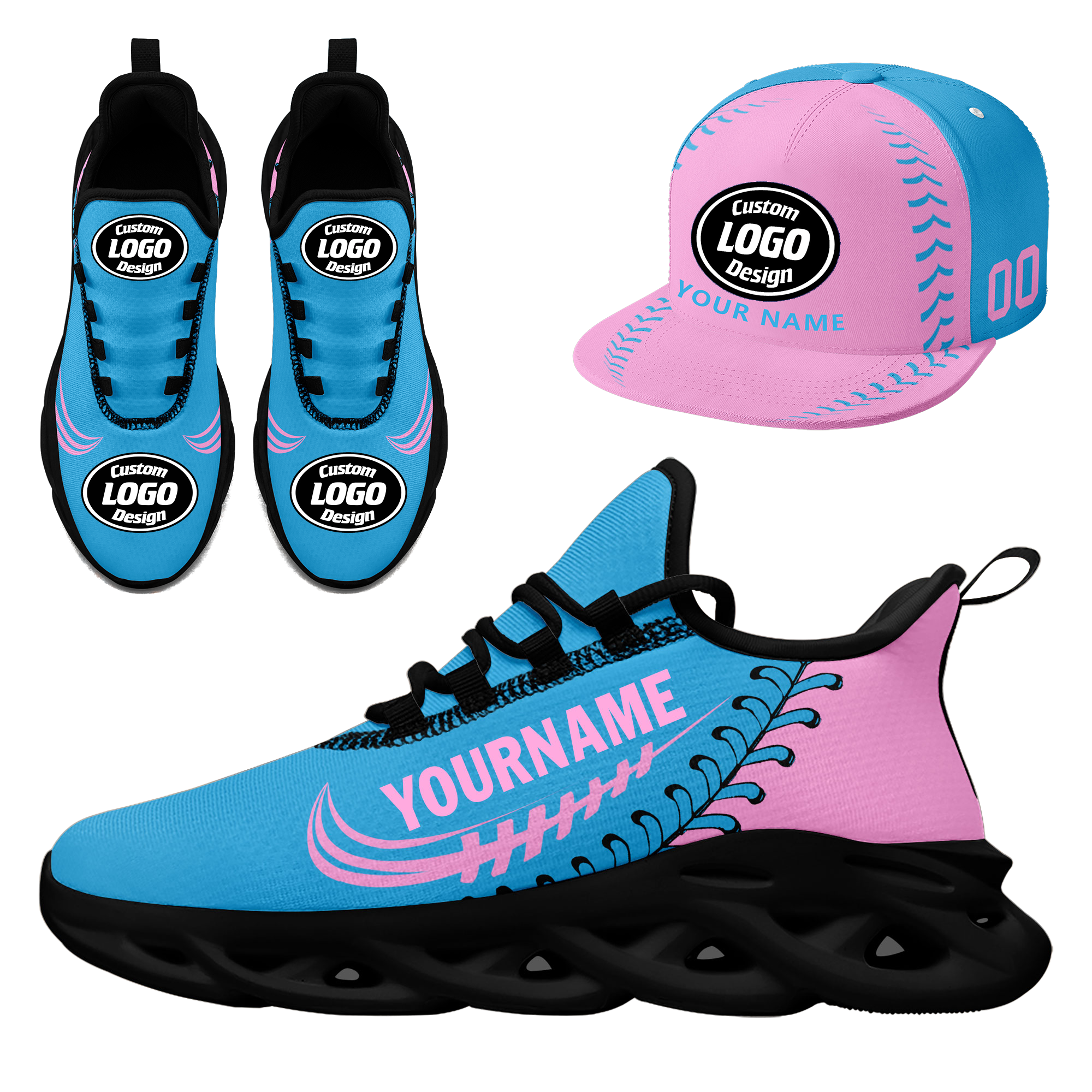 Custom MaxSoul Shoes and Hat Combo Personalized JH-bd0b00ea-cd