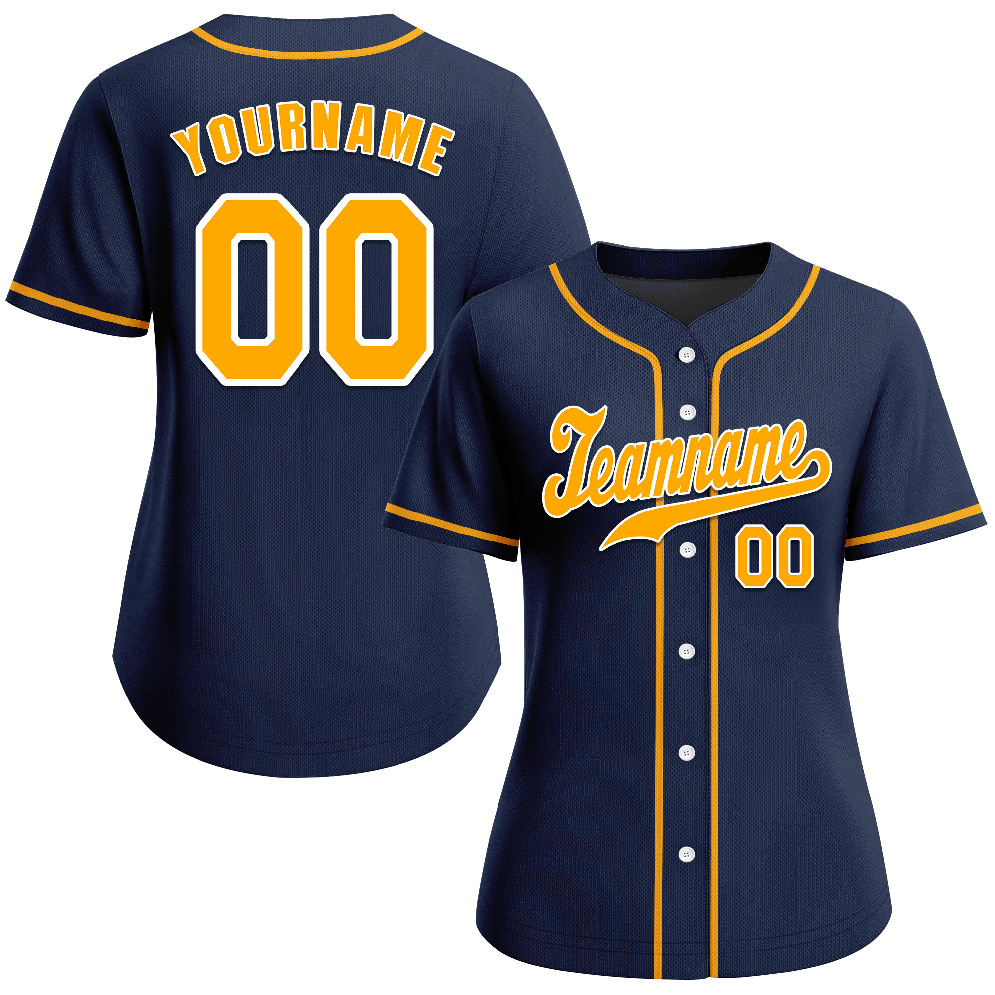 Custom Blue Classic Style Orange Authentic Baseball Jersey