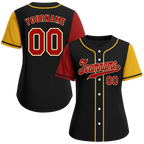 Custom Black Two Tone Brown Authentic Baseball Jersey