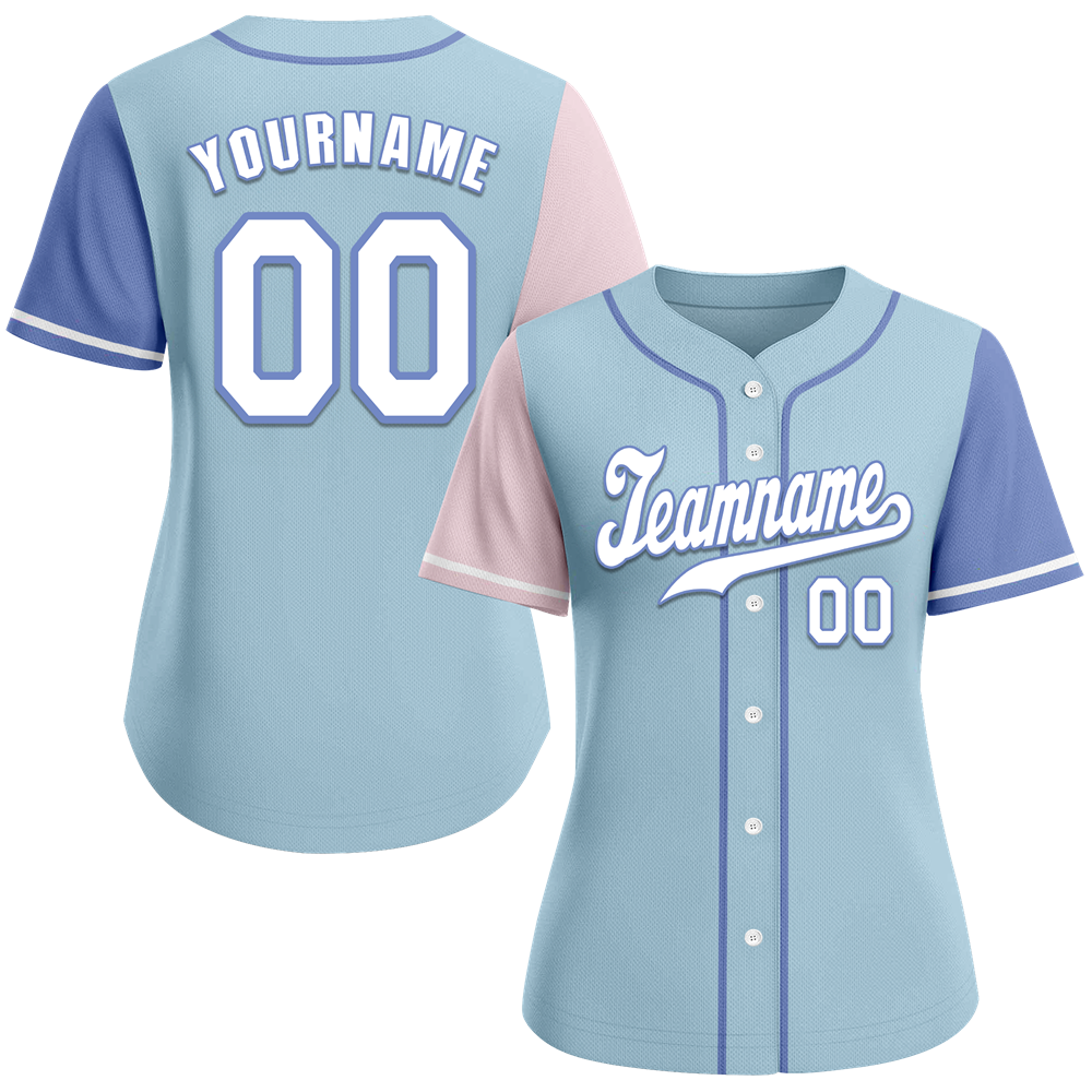 Custom Aqua Two Tone White Authentic Baseball Jersey