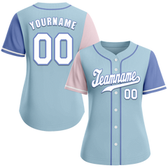 Custom Aqua Two Tone White Authentic Baseball Jersey